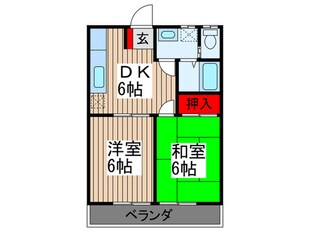 ツインシティＫⅠの物件間取画像